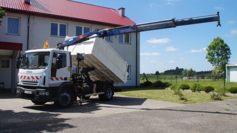 Iveco Euro Cargo 140E22K 6-cyl * DMC14T * Hds PM 8 4.2T * Przebieg 145oooKm * Mocny Kipper * Blokada Mostu * Wywrotka * Wywrot ***IMPORT***